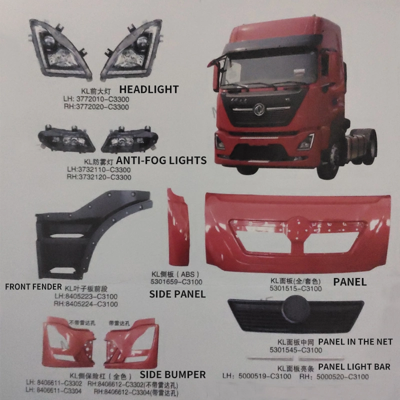 Auto Body Accessories High Quality and Reasonable Price Truck Accessories Full Appearance Parts for Dongfeng Truck