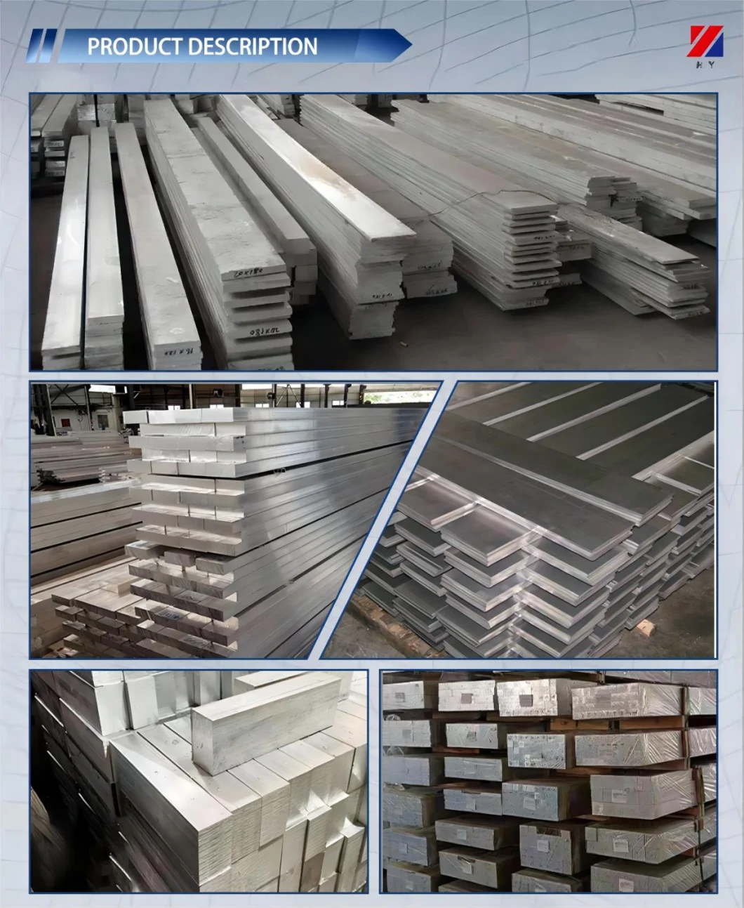 OEM Sizes Cut to Size 6061 6063 Rectangle / Square Aluminum Flat Bar Busbar