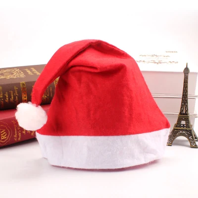 Chapeau de Noël en flanelle Casquette de cosplay du père Noël de vacances
